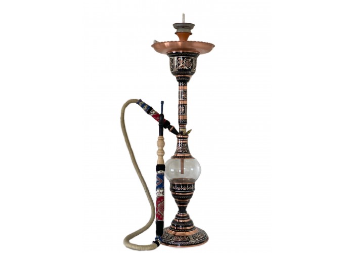 Copper Handpainted Hookah Full Set Handmade Narghile Shisha HubbleBubble